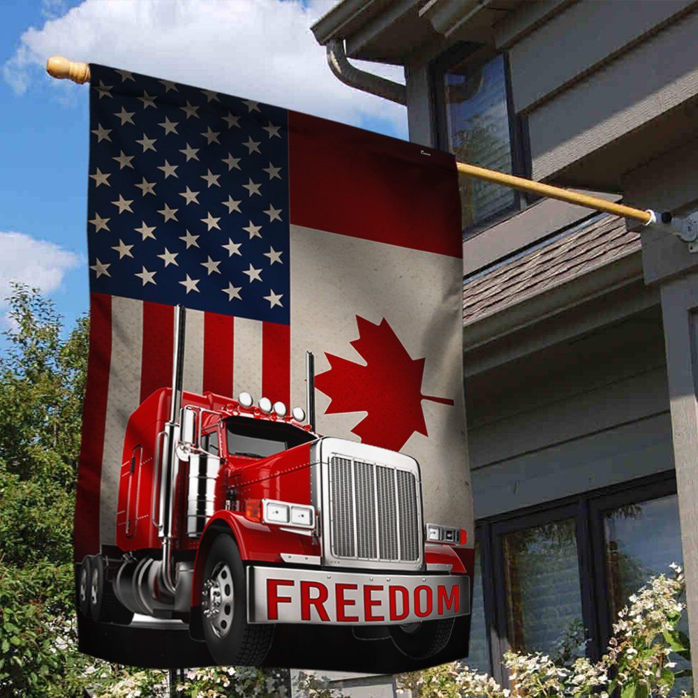 Truck Flag Freedom Convoy 2022 BNT274Fv1