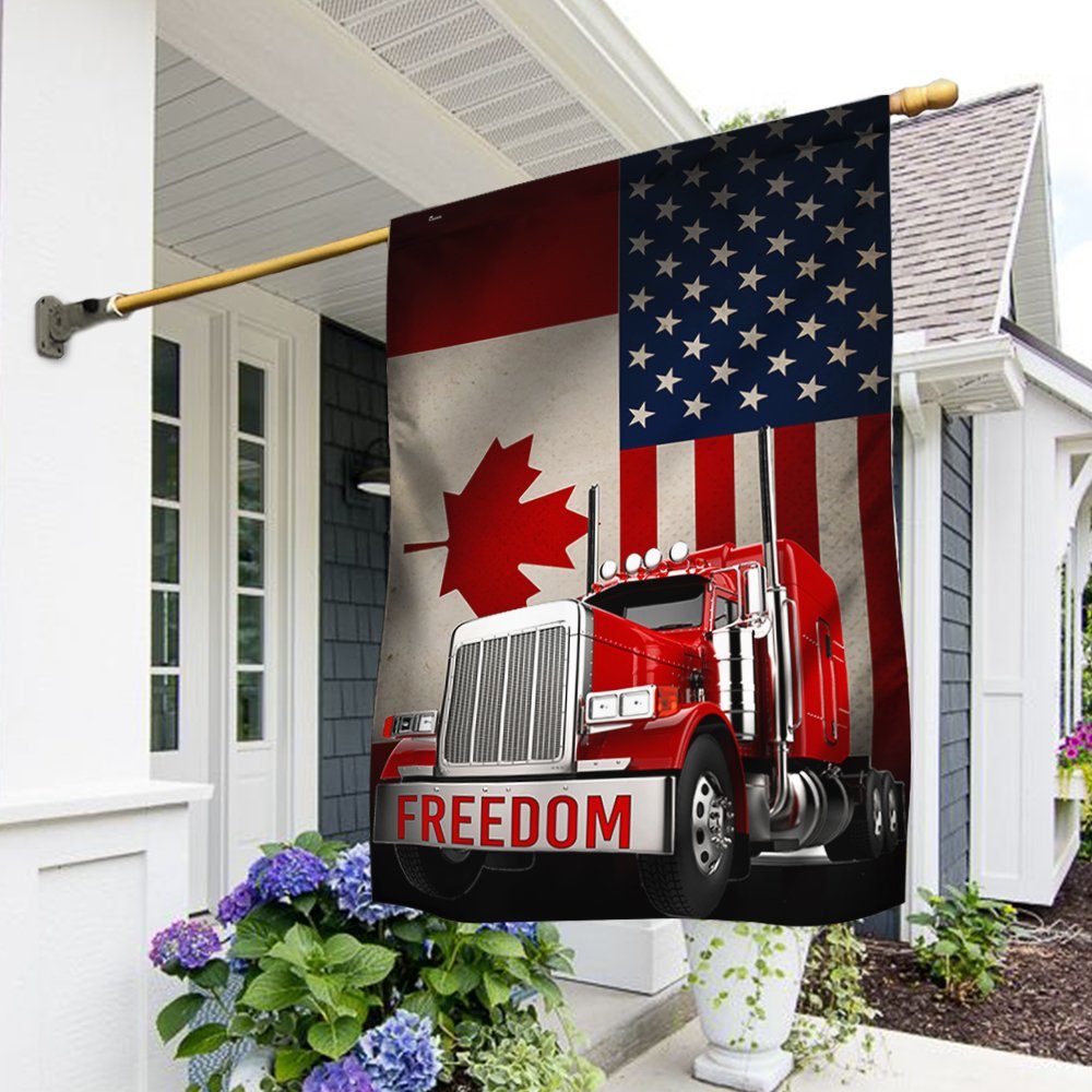 Truck Flag Freedom Convoy 2022 BNT274Fv1