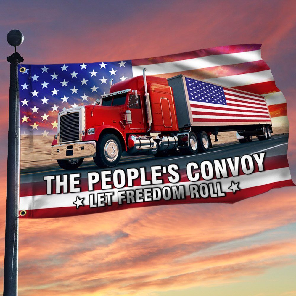 Truck The People’s Convoy American Truck US Flag THH3860GF