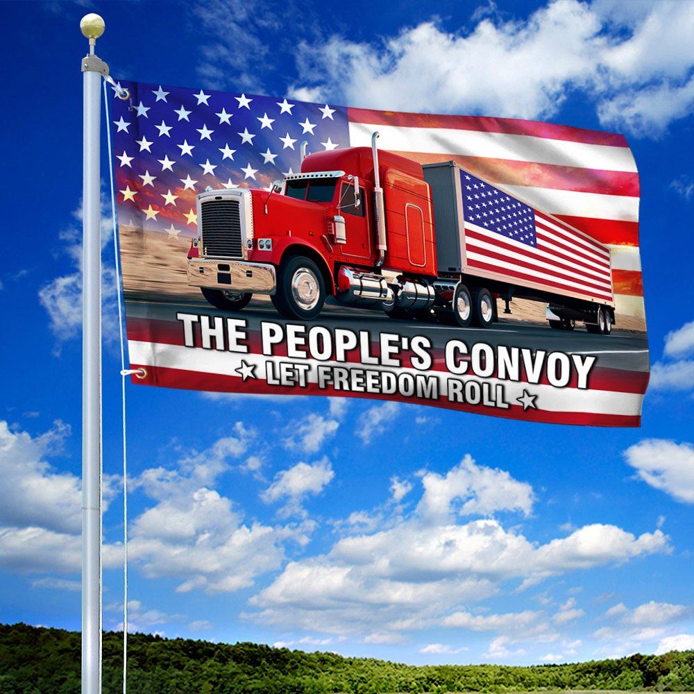 Truck The People’s Convoy American Truck US Flag THH3860GF