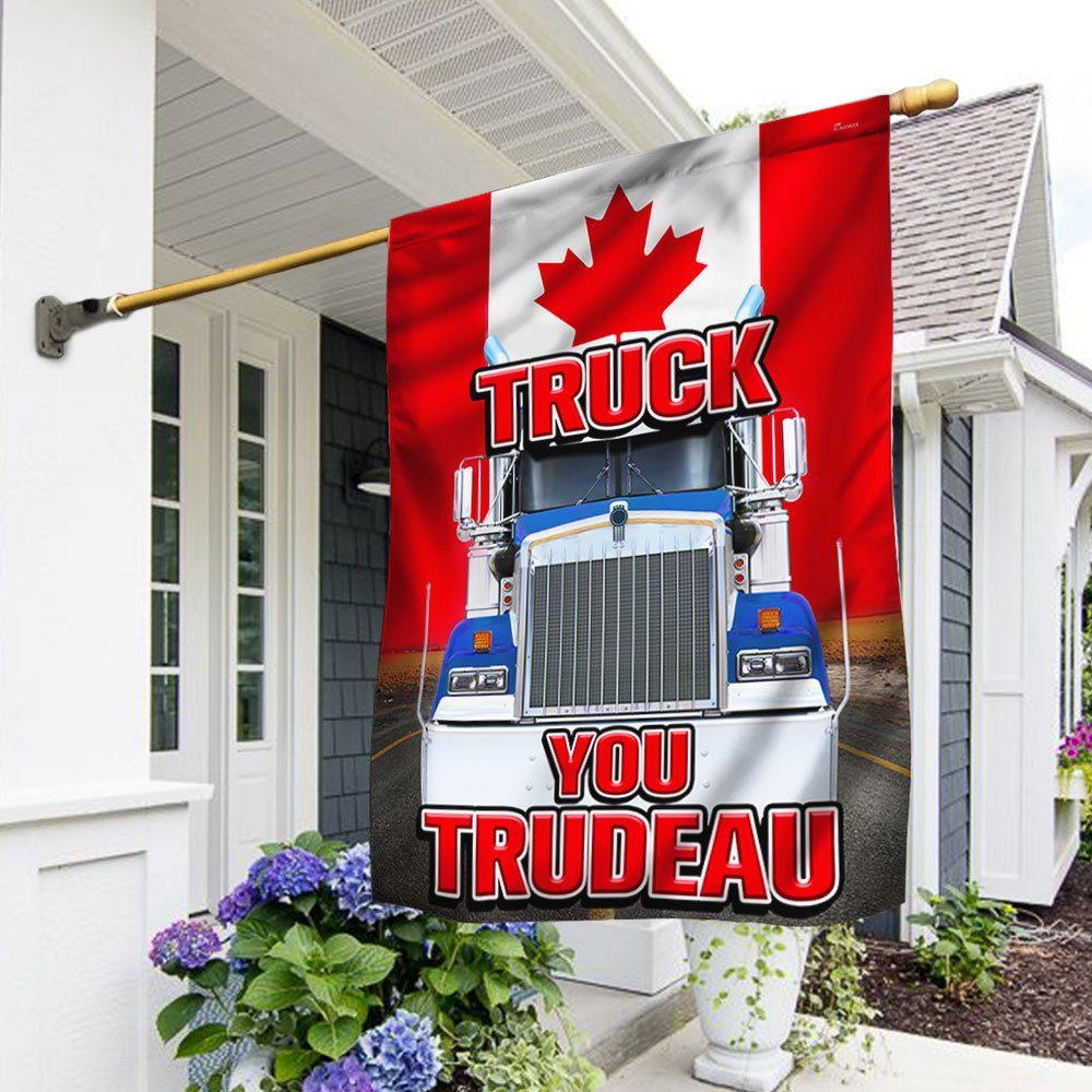 Truck You Trudeau Flag, Freedom Convoy 2022, Truckers For Freedom, Canadian Trucker, Mandate Freedom, Thank You Truckers QNN802F