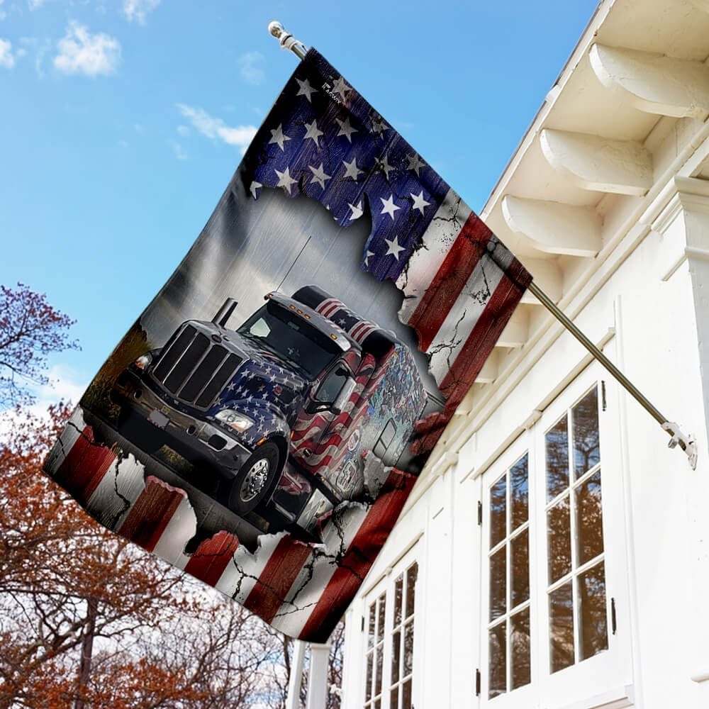 Trucker American Flag