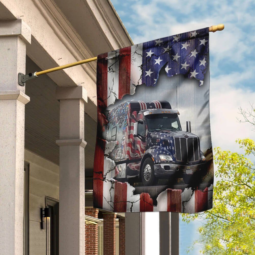 Trucker American Flag