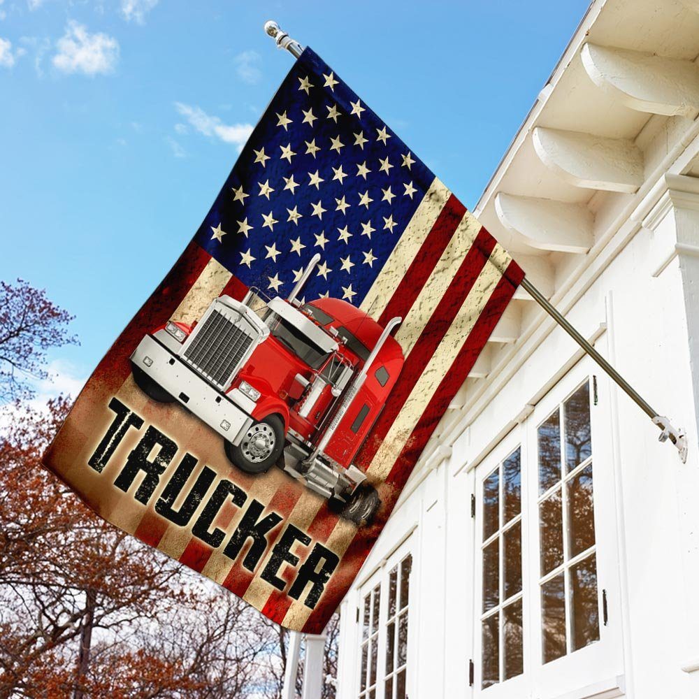 Trucker American Flag