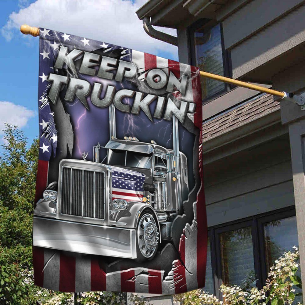 Trucker American Flag Keep On Truckin’ DDH3130F