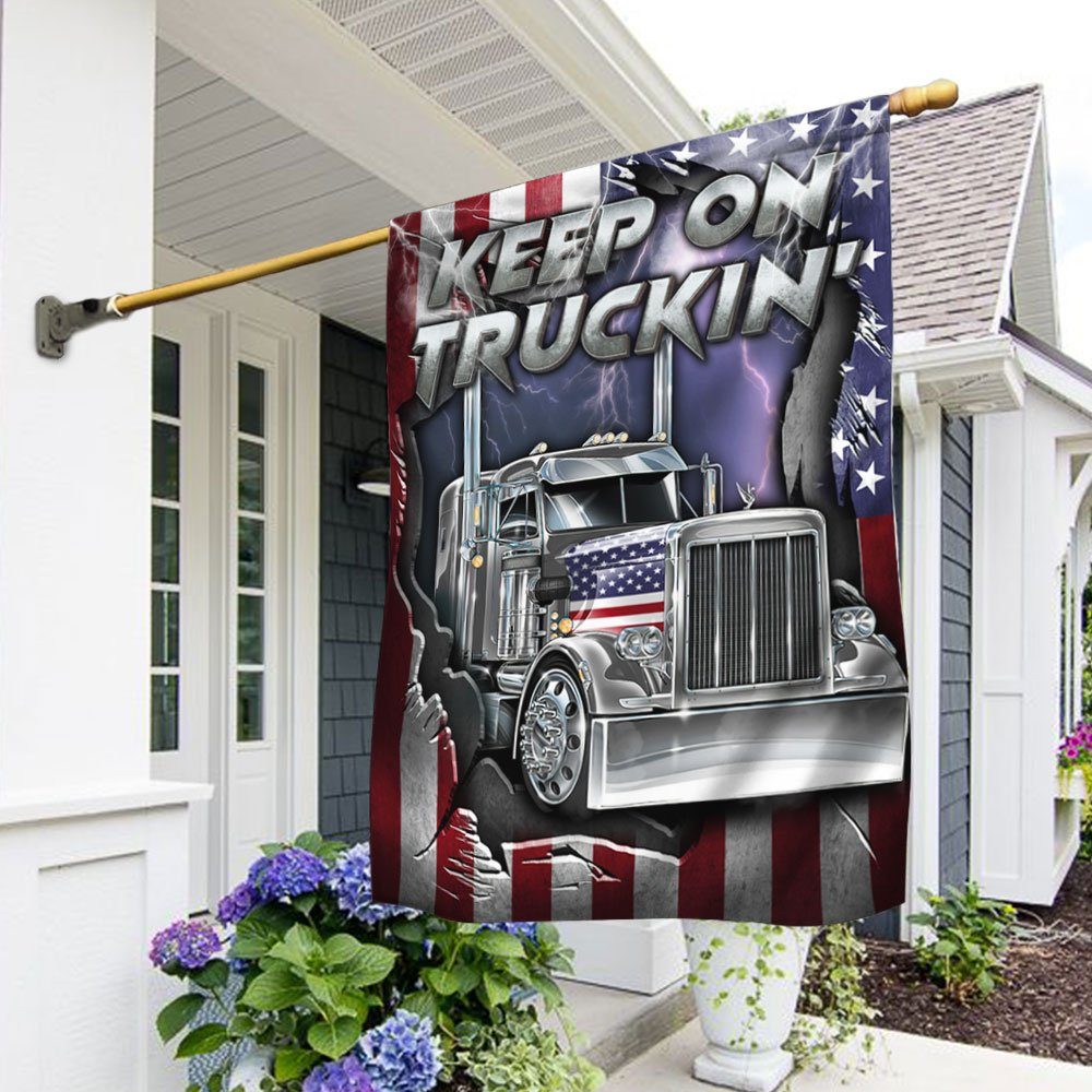 Trucker American Flag Keep On Truckin’ DDH3130F