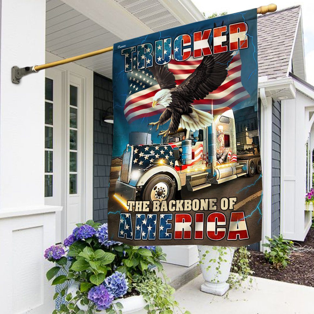 Trucker Backbone Of America Flag THN3645F