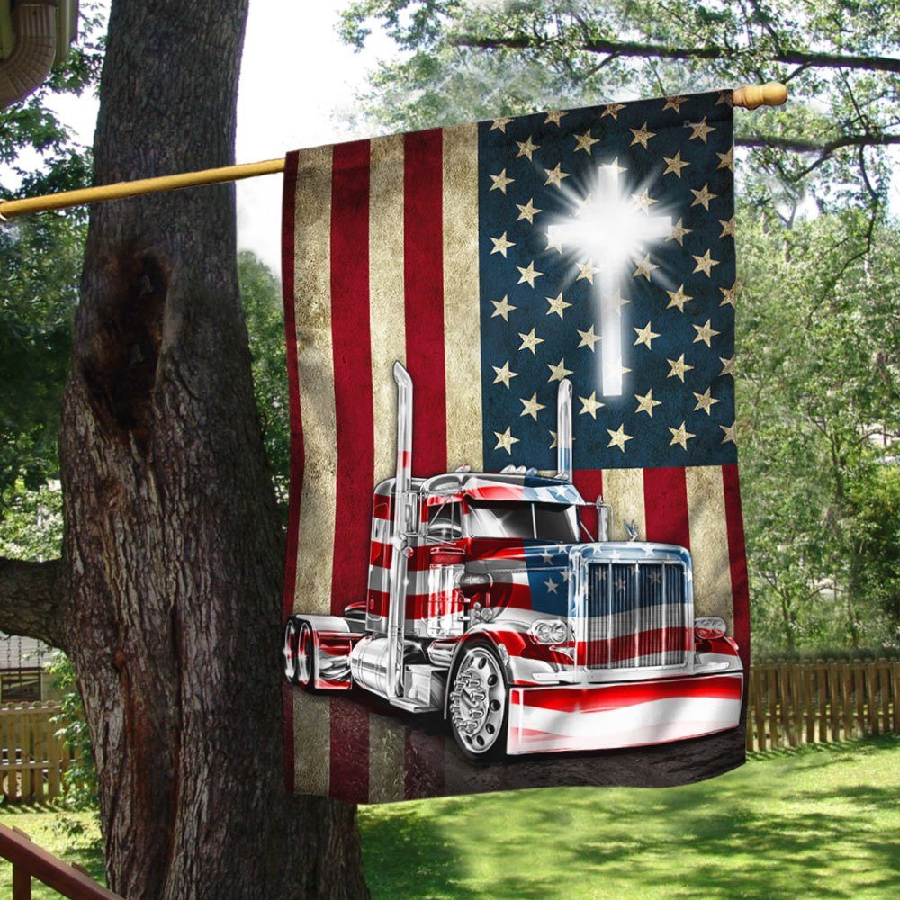 Trucker Cross Flag LHA1965Fv9