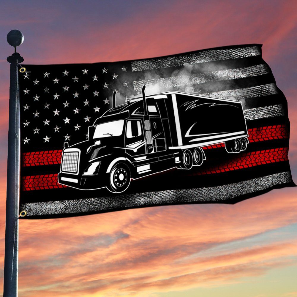 Trucker Flag Proud Trucker American U.S. Grommet Flag TRN944GF