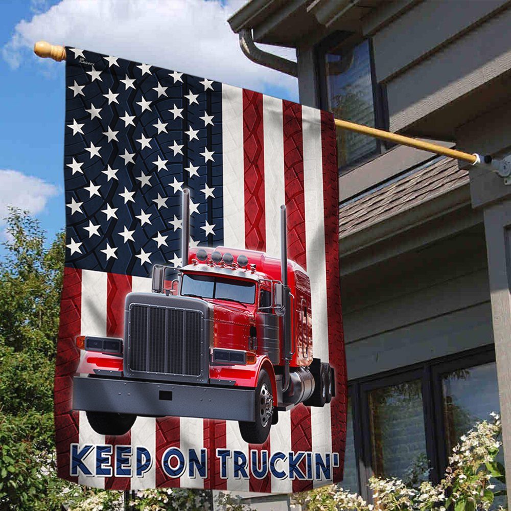 Trucker Keep On Truckin’ Flag MLN73F