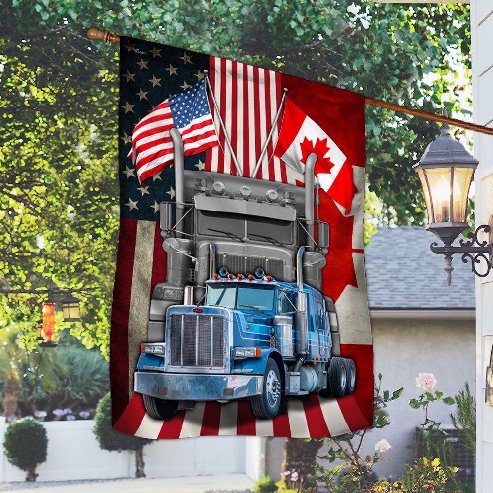 Truckers Freedom Convoy American Canada Flag MLH2226F