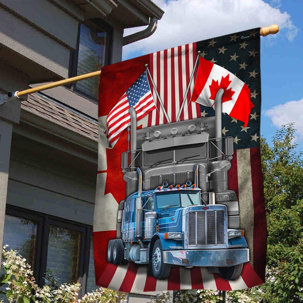 Truckers Freedom Convoy American Canada Flag MLH2226F