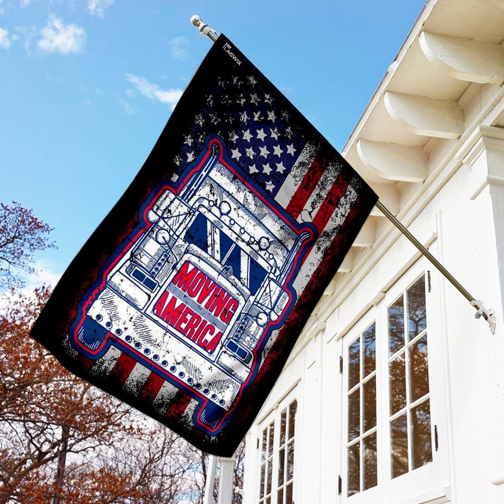 Truckers Move America Flag