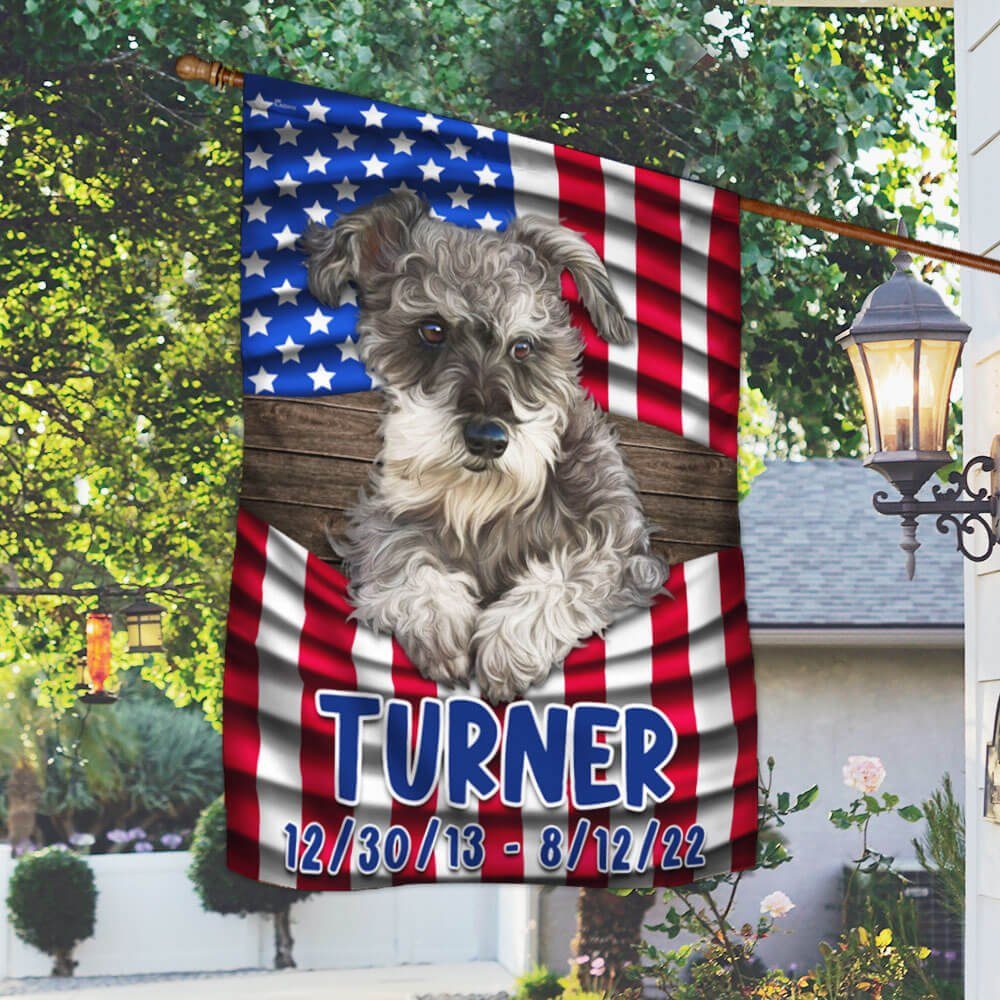 Turne Schnauzer American Flag THB3647F