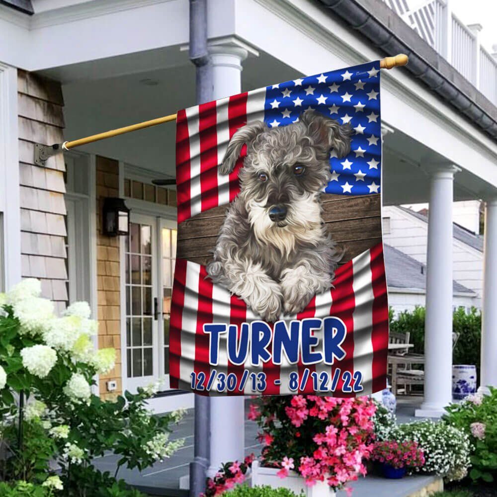 Turne Schnauzer American Flag THB3647F