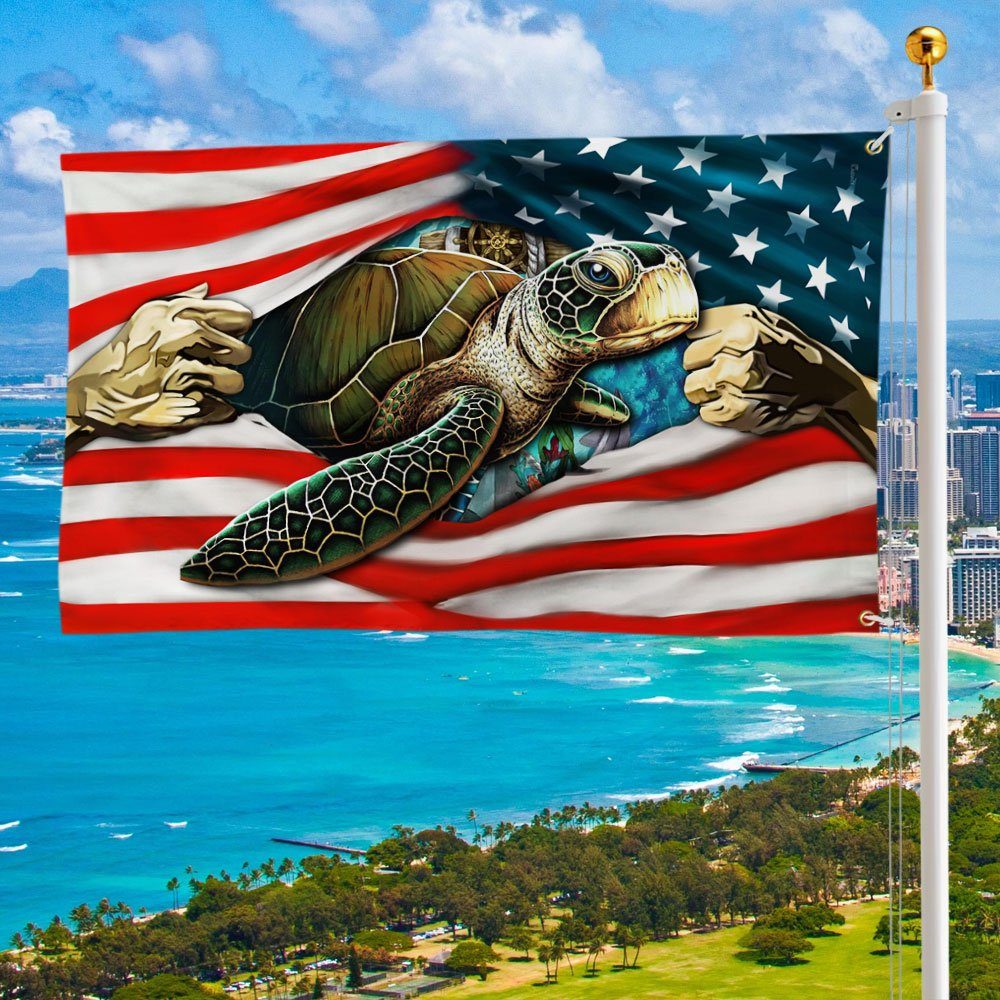 Turtle American Grommet Flag LHA1962GF