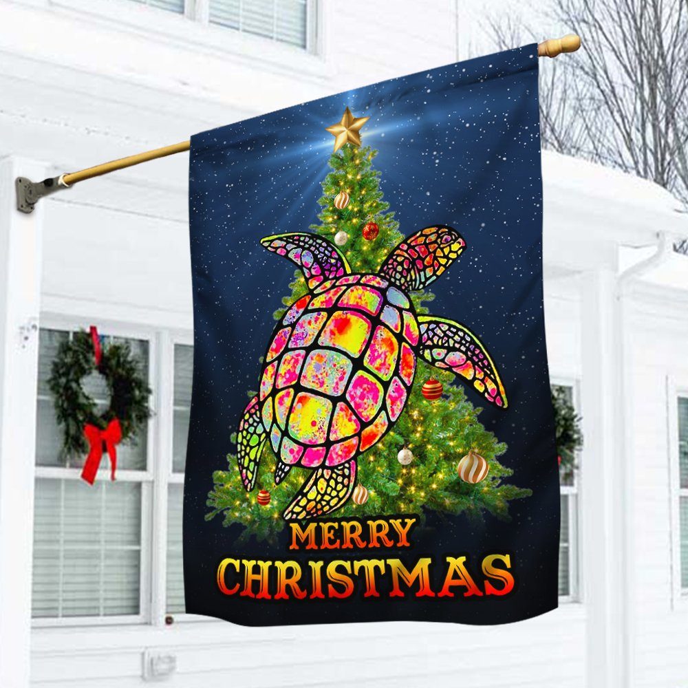 Turtle Flag Christmas Tree Turtle Flag TRV1651F