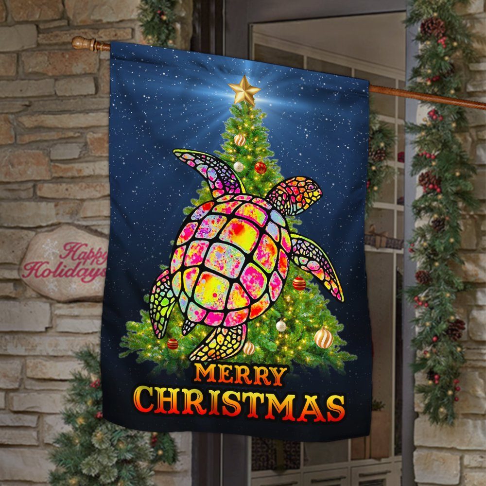 Turtle Flag Christmas Tree Turtle Flag TRV1651F