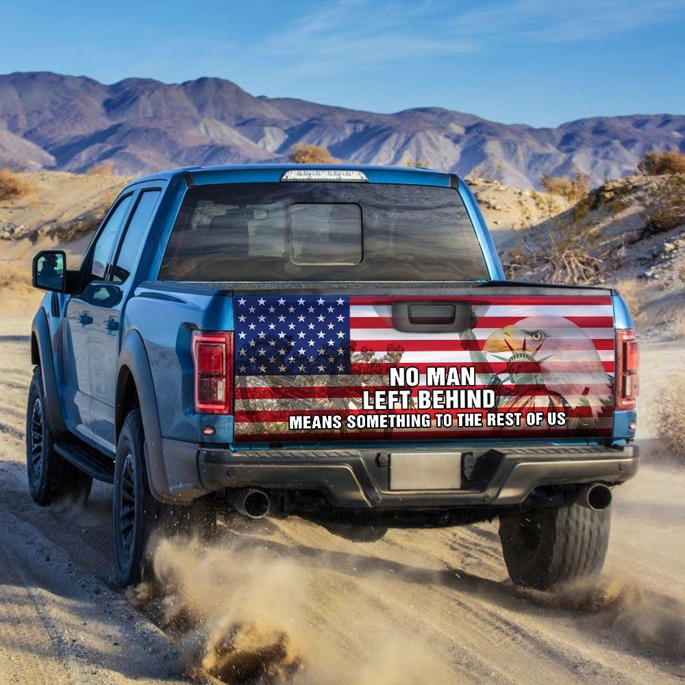 U.S. Soldier Military. No Man Left Behind Truck Tailgate Decal Sticker Wrap THH3379TD