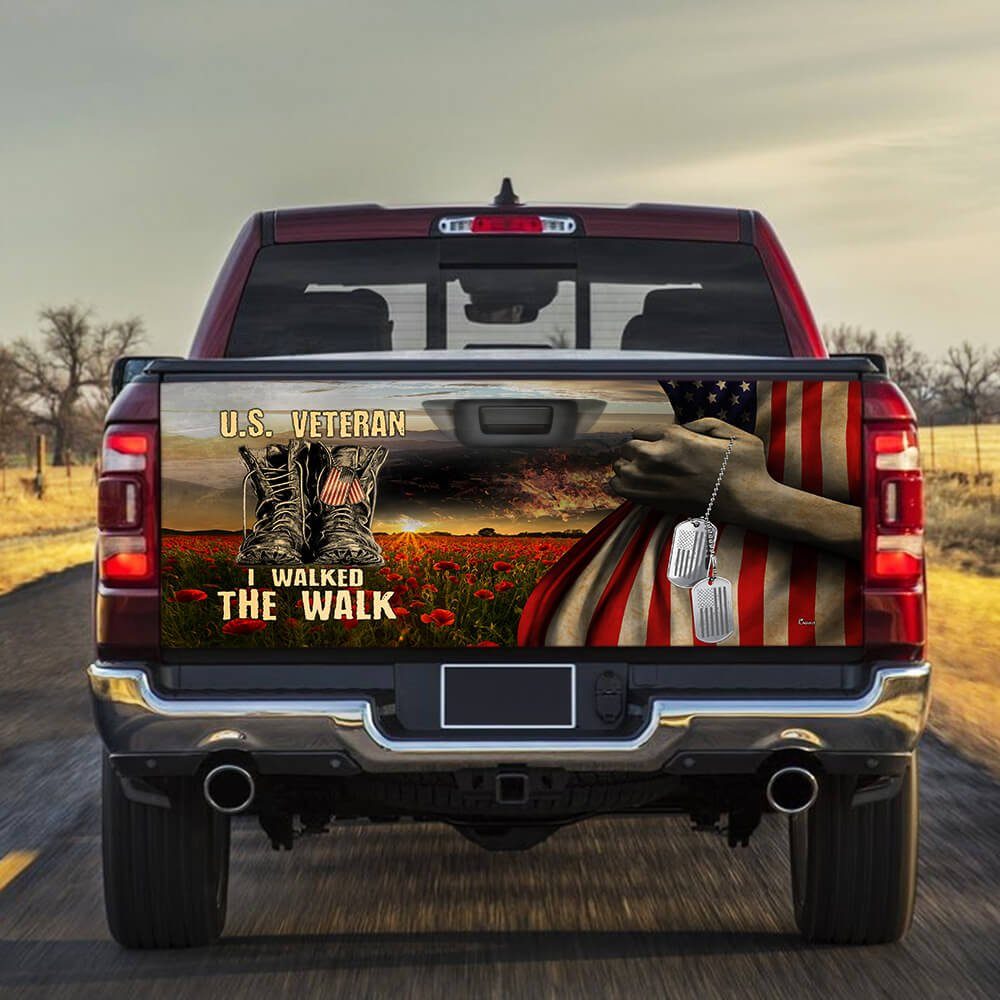 U.S. Veteran I Walked The Walk Truck Tailgate Wrap