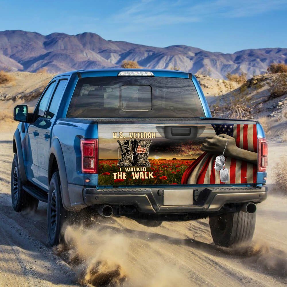 U.S. Veteran I Walked The Walk Truck Tailgate Wrap