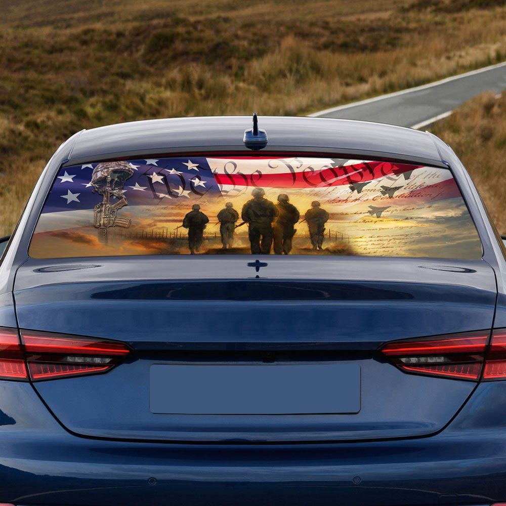 U.S. Veterans. Memorial Day, All Gave Some, Some Gave All Veteran Rear Window Decal THH3855CD