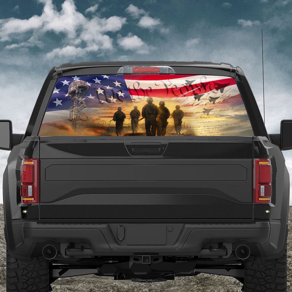 U.S. Veterans. Memorial Day, All Gave Some, Some Gave All Veteran Rear Window Decal THH3855CD