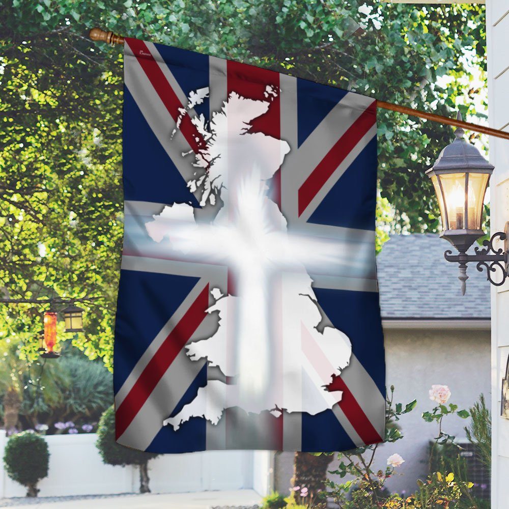 UK Flag Christian Cross DDH2831F