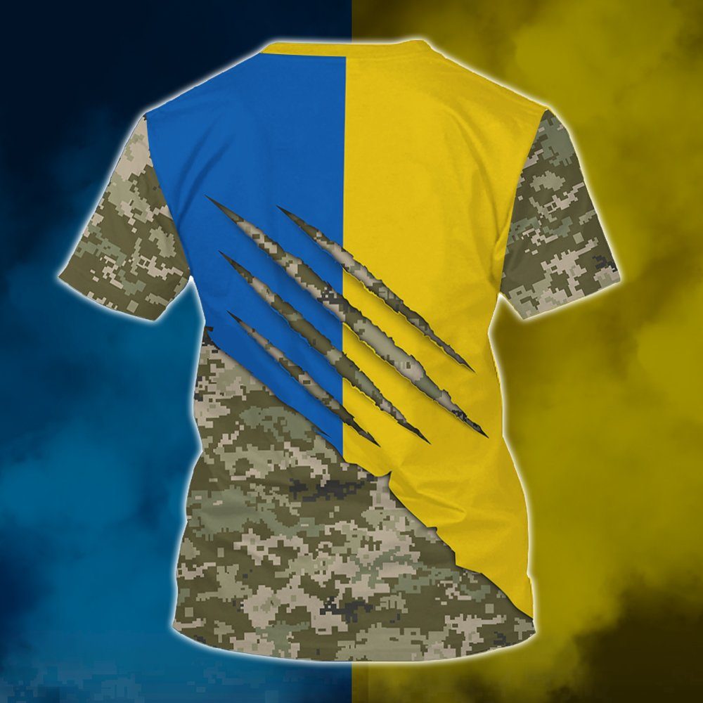 Ukraine 3D T-Shirt Support Ukraine Ukrainian BNN86TS