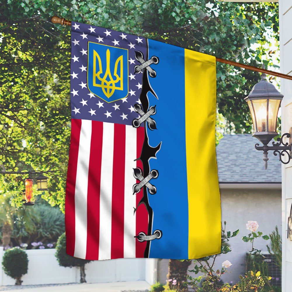 Ukraine American Flag TRL1928F