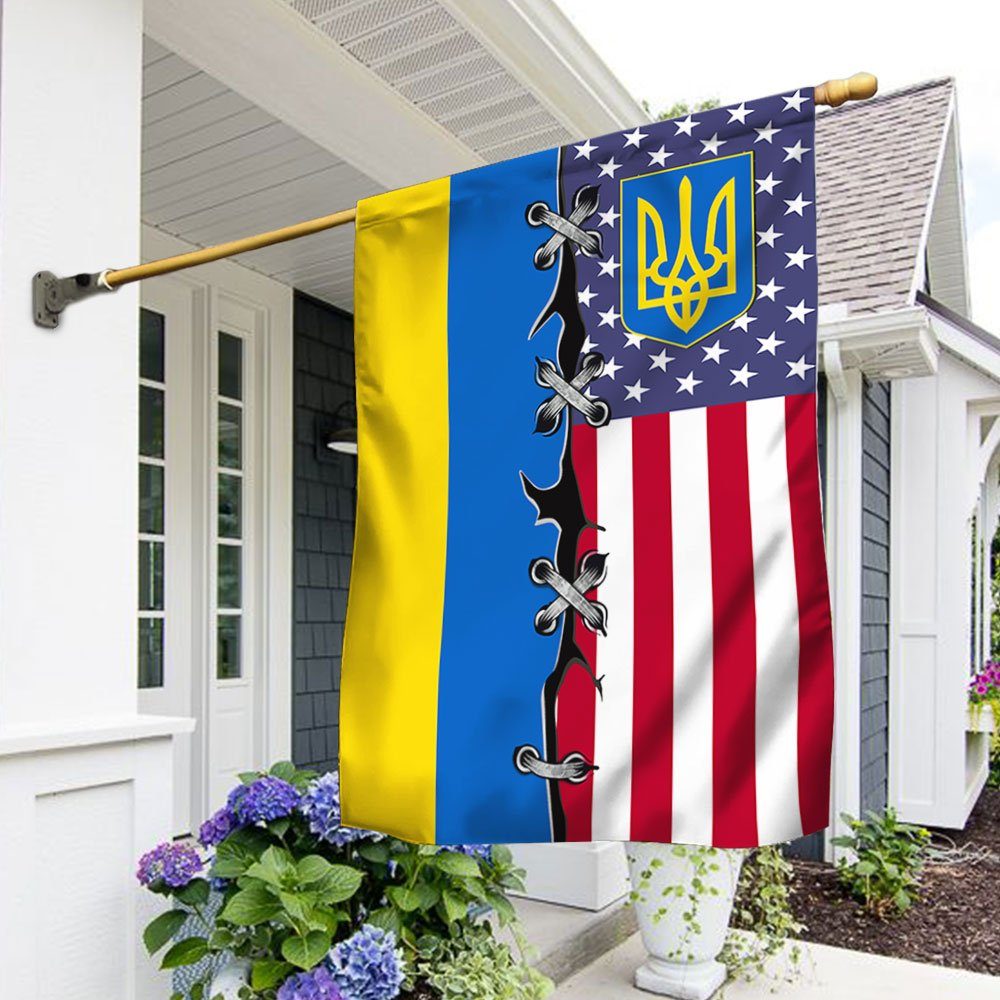 Ukraine American Flag TRL1928F