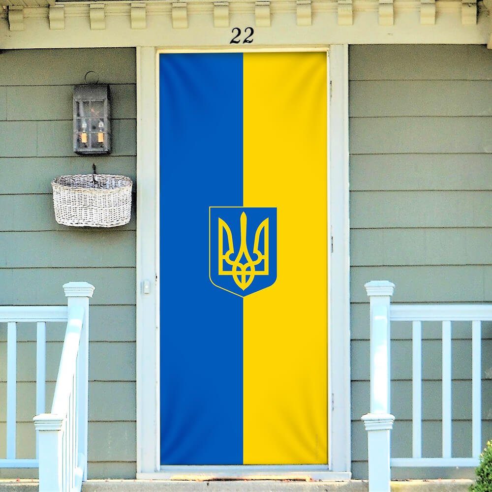 Ukraine Door Cover Stand With Ukraine NNT600D