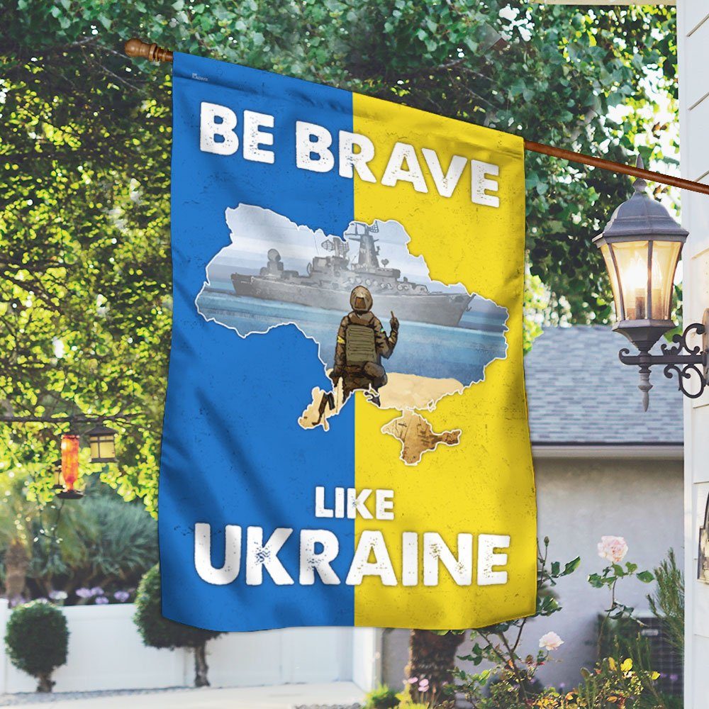 Ukraine Flag, Be Brave Like Ukraine, Stand With Ukraine TQN78F