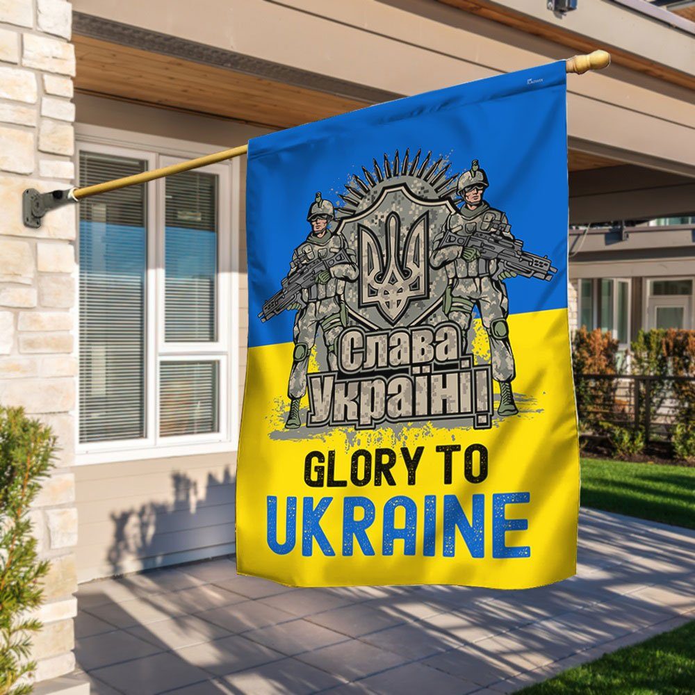 Ukraine Flag Glory To Ukraine TQN610Fv1