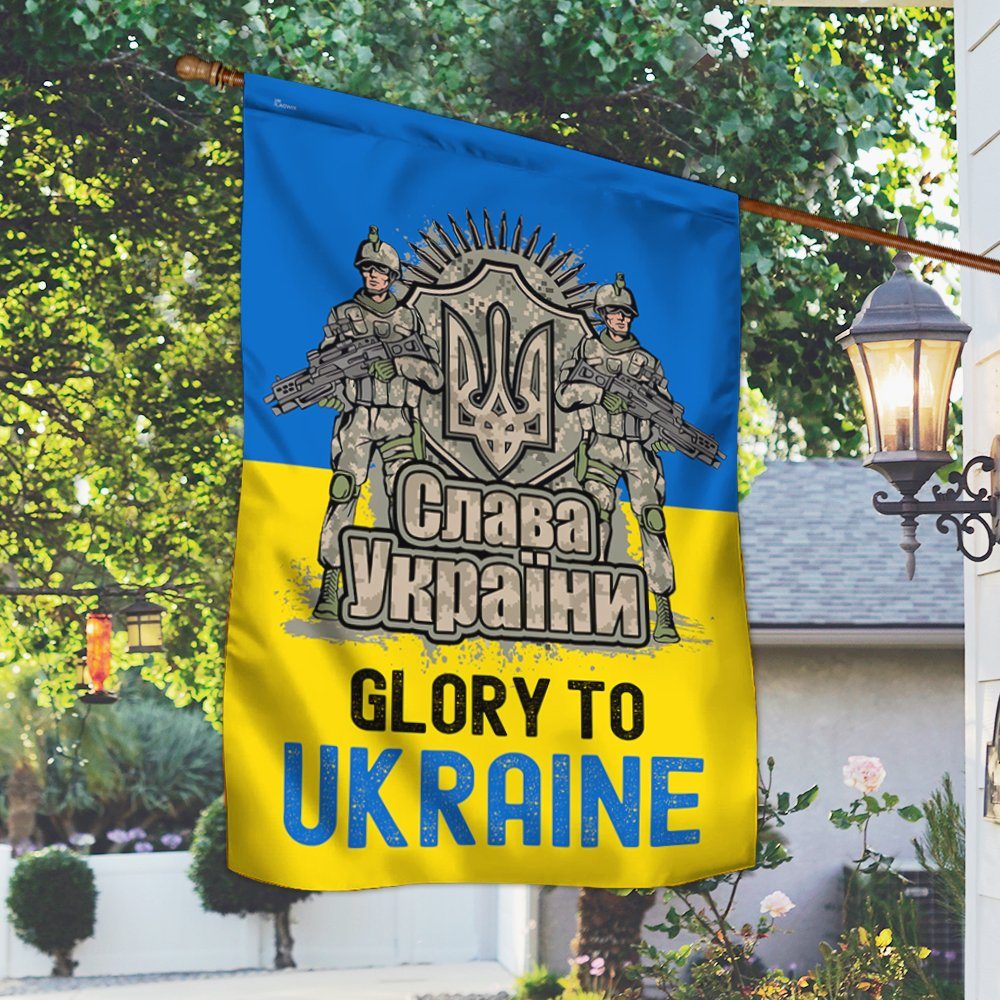 Ukraine Flag Glory To Ukraine TQN95Fv1