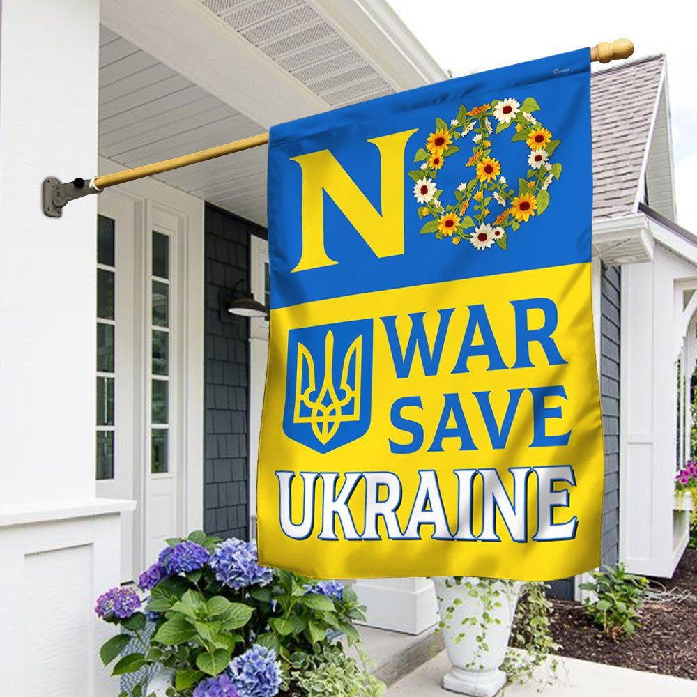 Ukraine Flag No War Save Ukraine TQN93F