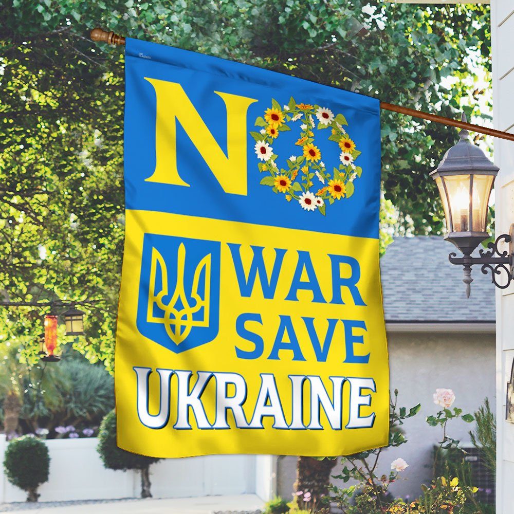 Ukraine Flag No War Save Ukraine TQN93F