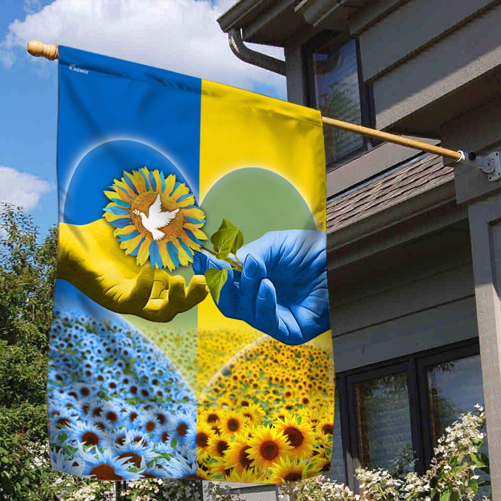 Ukraine Flag Peace For Ukraine BNN12Fv1