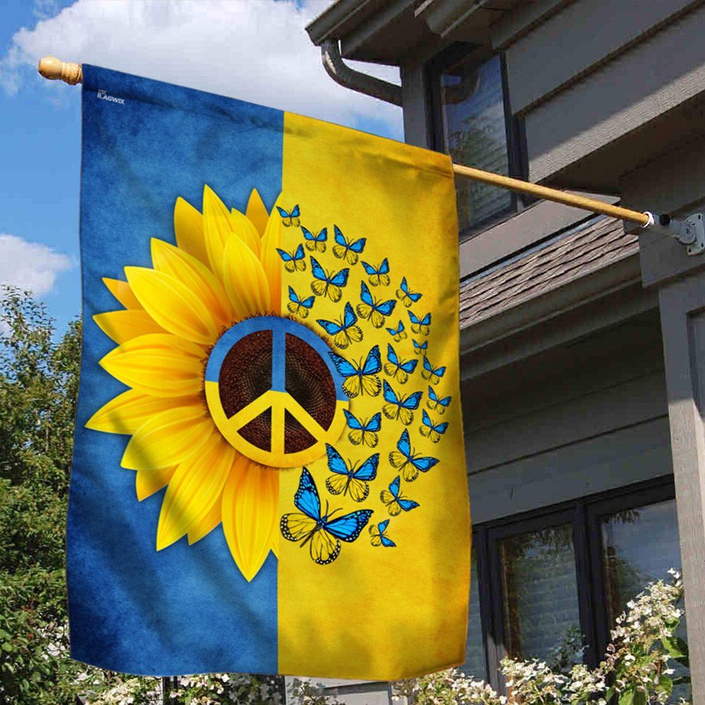 Ukraine Flag Peace For Ukraine TQN128F