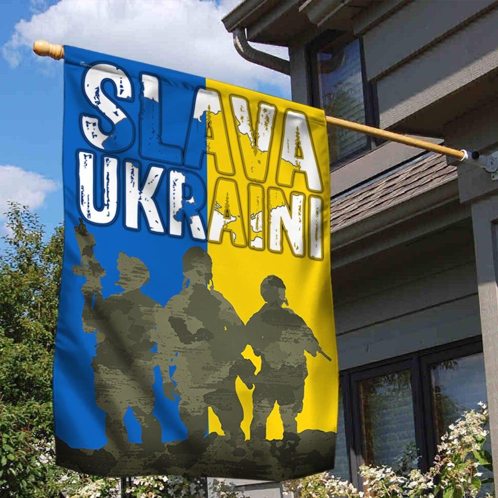 Ukraine Flag Slava Ukraini BNN84F