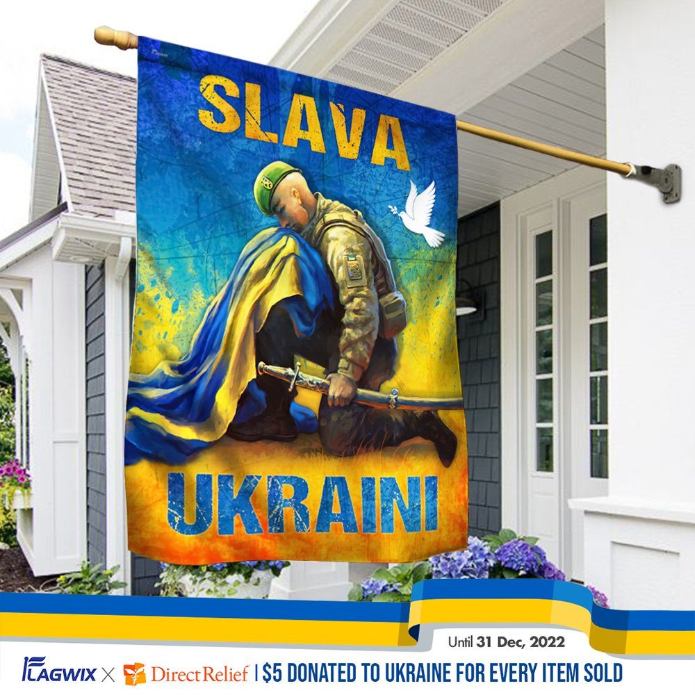 Ukraine Flag Slava Ukraini TQN94F