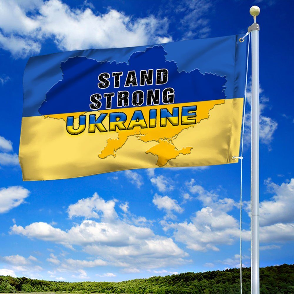 Ukraine Grommet Flag Be Strong Ukraine BNL541GF