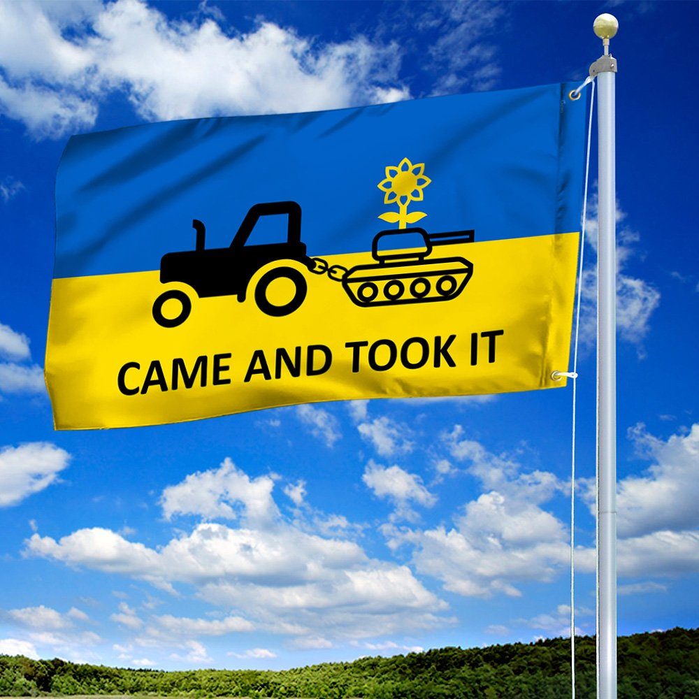 Ukraine Grommet Flag Came And Took It TQN365GF