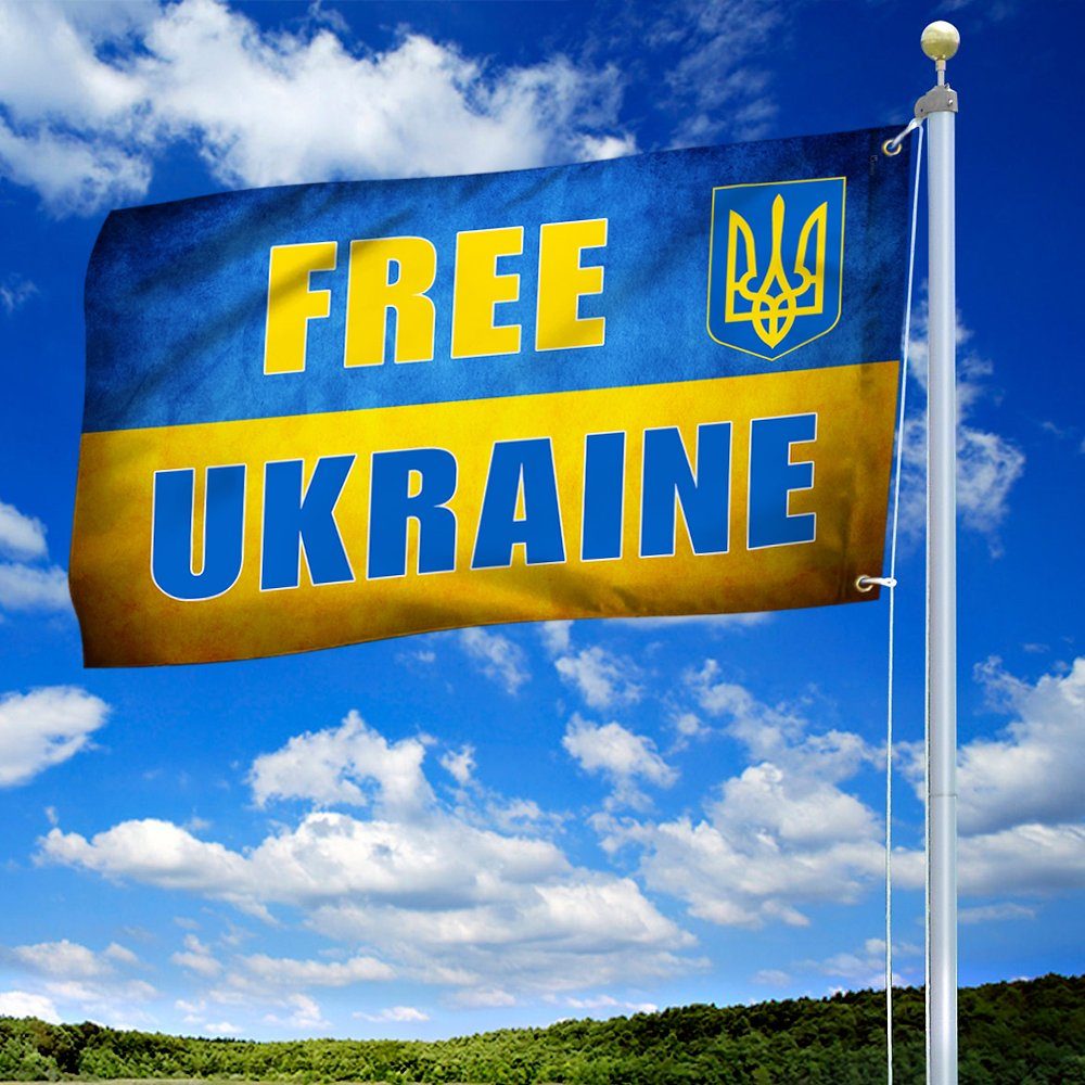 Ukraine Grommet Flag Free Ukraine BNN562GF