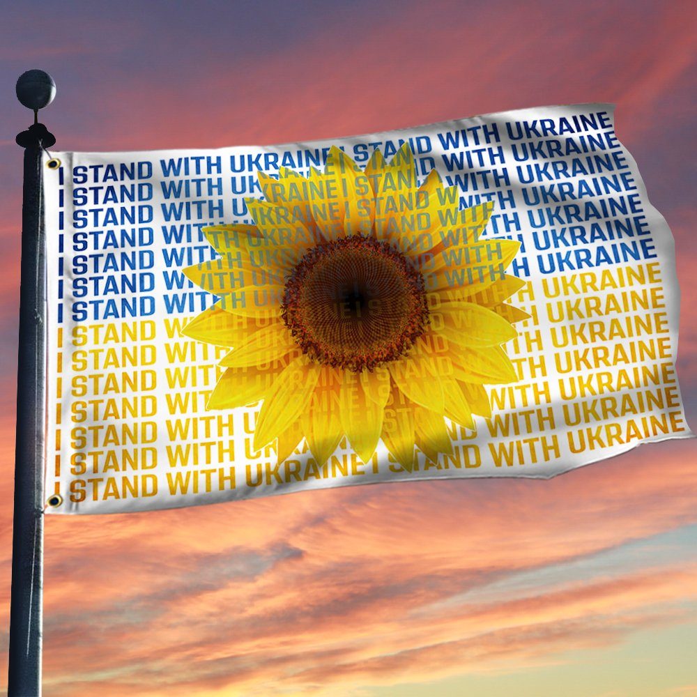 Ukraine Grommet Flag I Stand With Ukraine BNT563GF