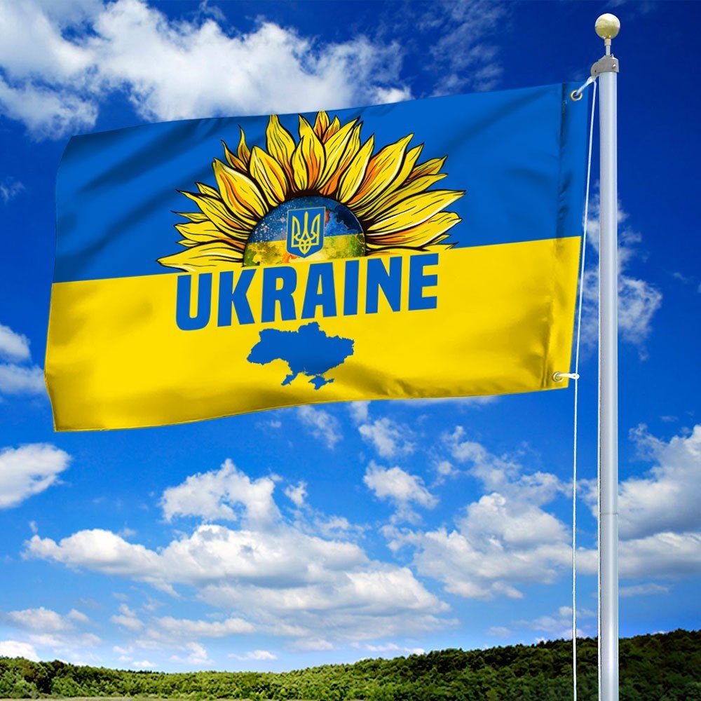 Ukraine Peace Sunflower Grommet Flag DDH3385GF