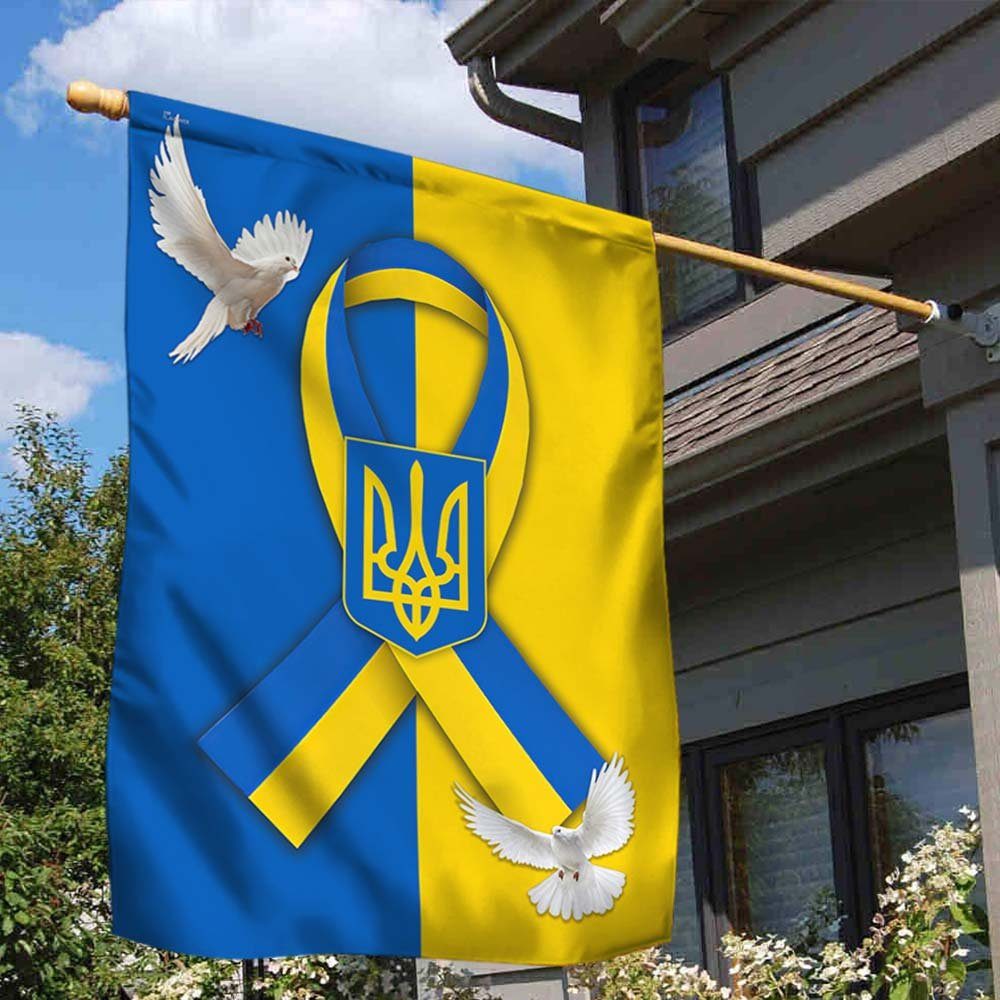 Ukraine Support Ribbon Flag DBD3471F