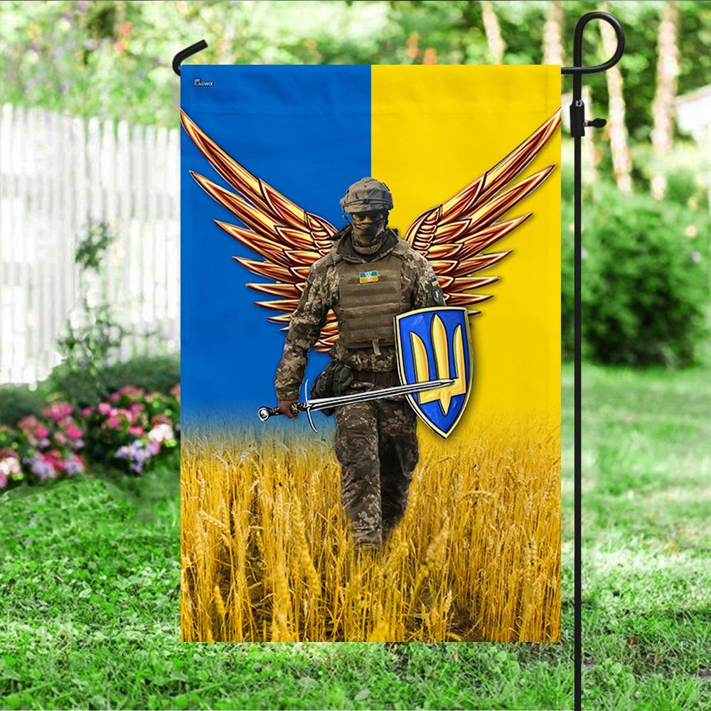 Ukraine Warrior Flag Bravo Peace For Ukraine LNT104F