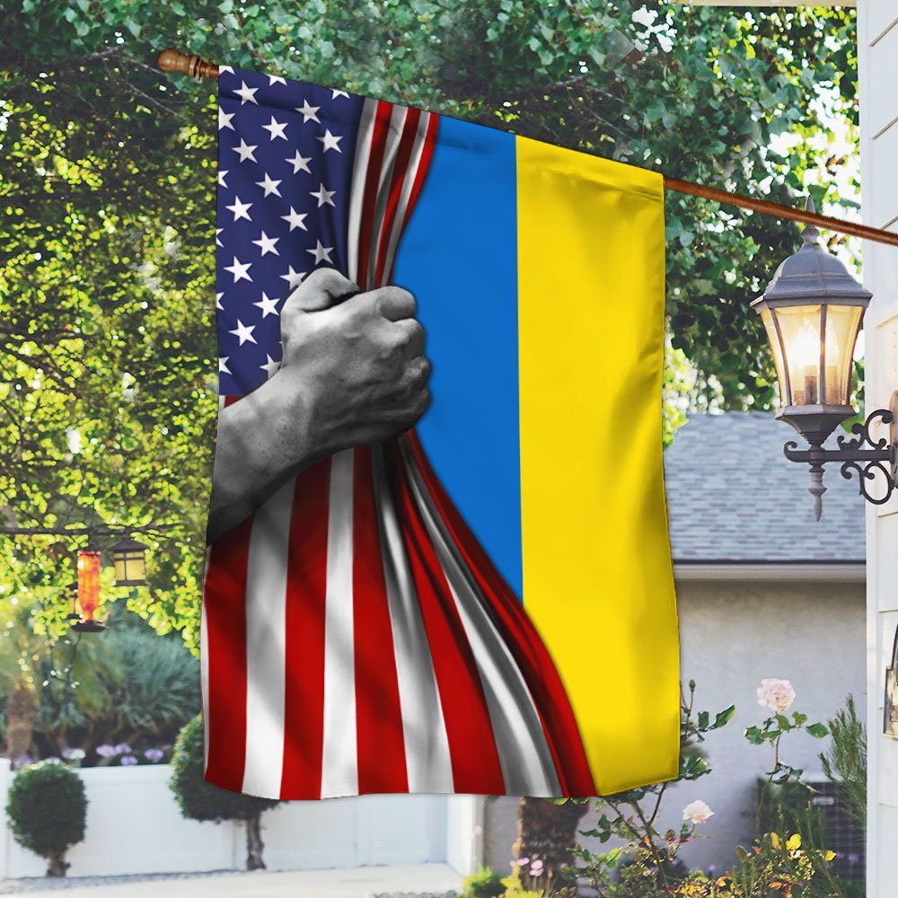 Ukrainian American Flag TRL1941F