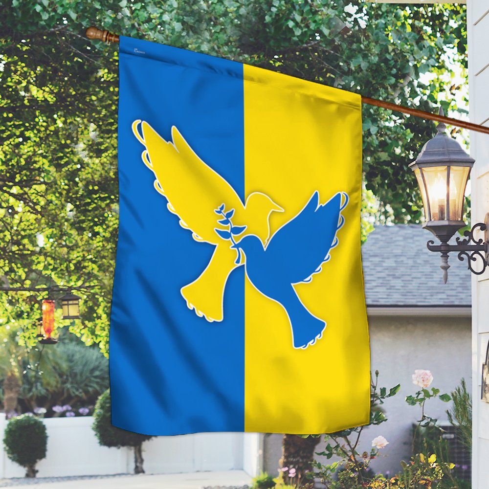 Ukrainian Flag Peace Ukraine Dove Flag TRV1964F